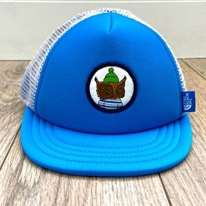 North face baby owl trucker hat